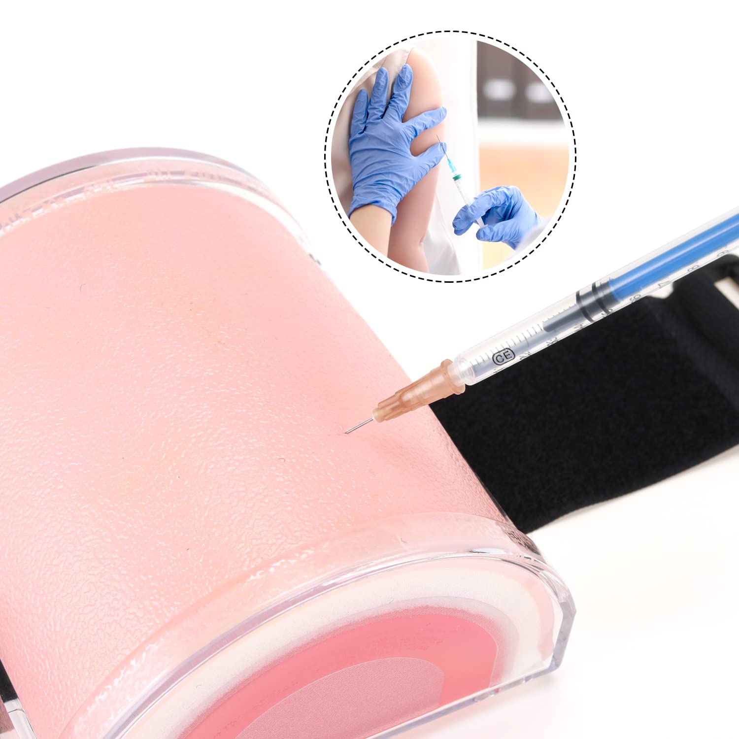 RONTEN Wearable Intramuscular Injection Training Pad Model Intradermal Subcutaneous Injection Training Tool